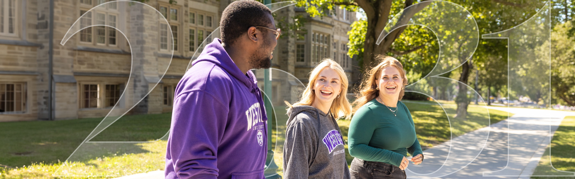 Faculty of Health Sciences students walking on campus