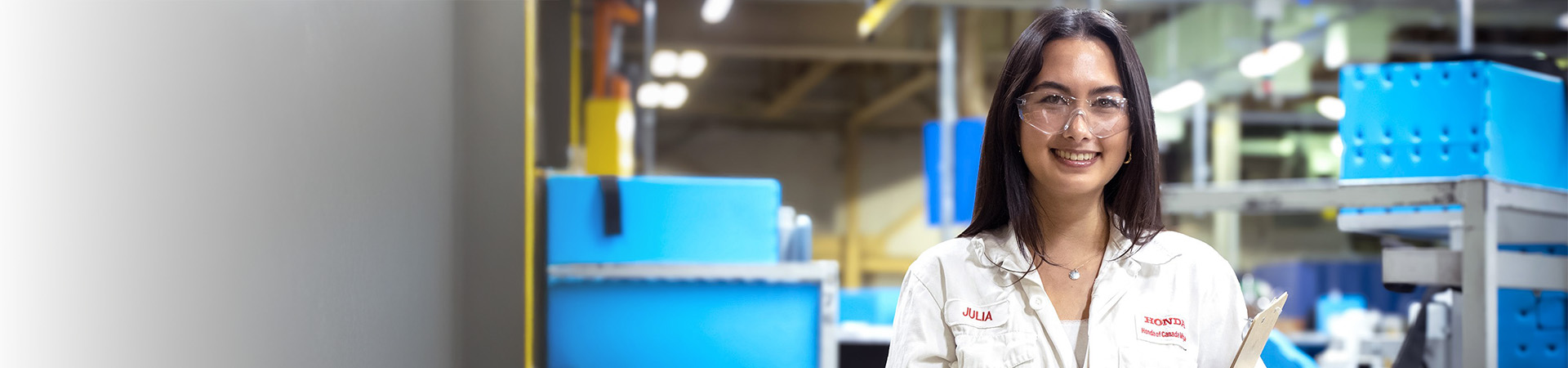 An experiential learning student at their placement.