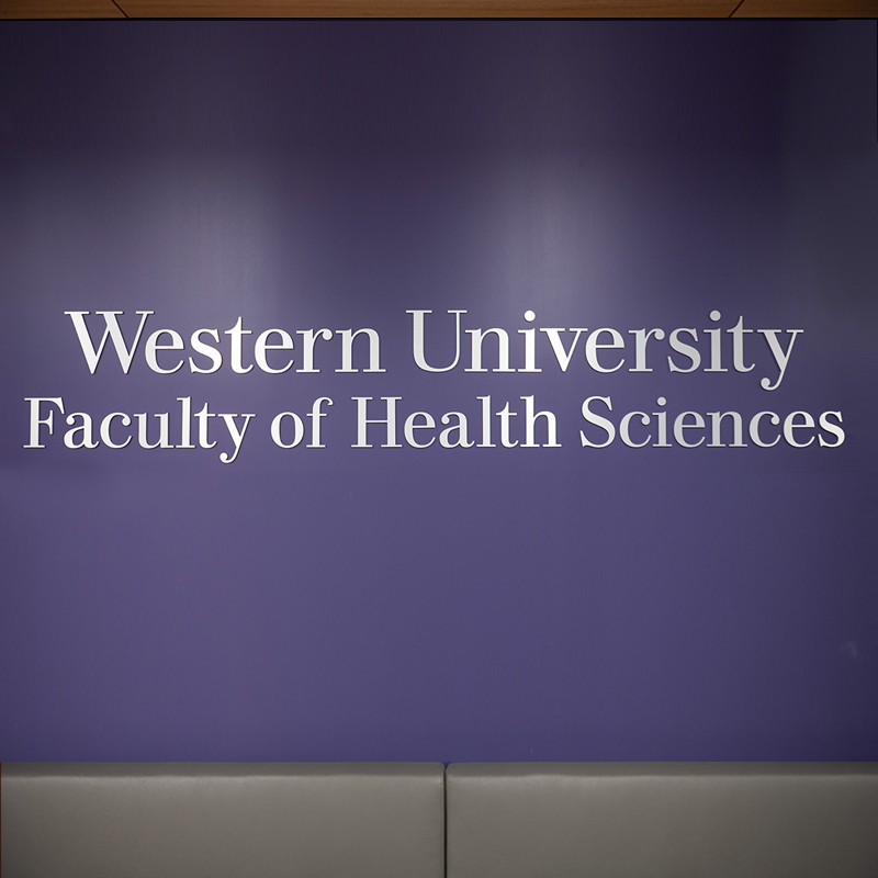 Faculty of Health Sciences signage