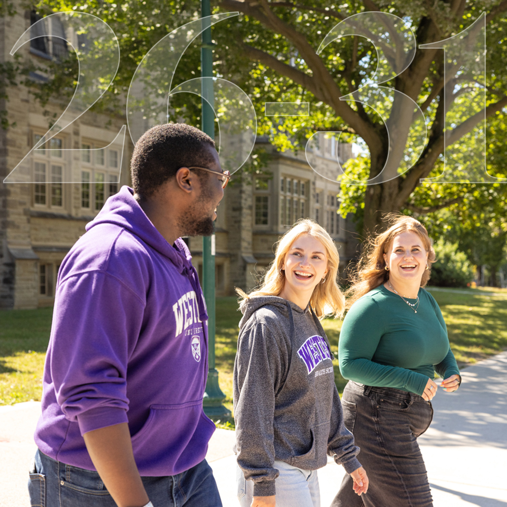 Faculty of Health Sciences students walking on campus
