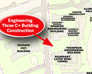 Engineering Three C Plus location on campus