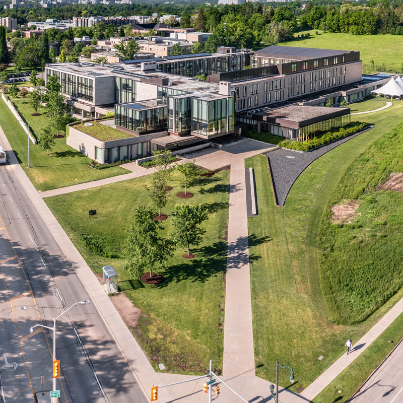Aerial of Ivey Building