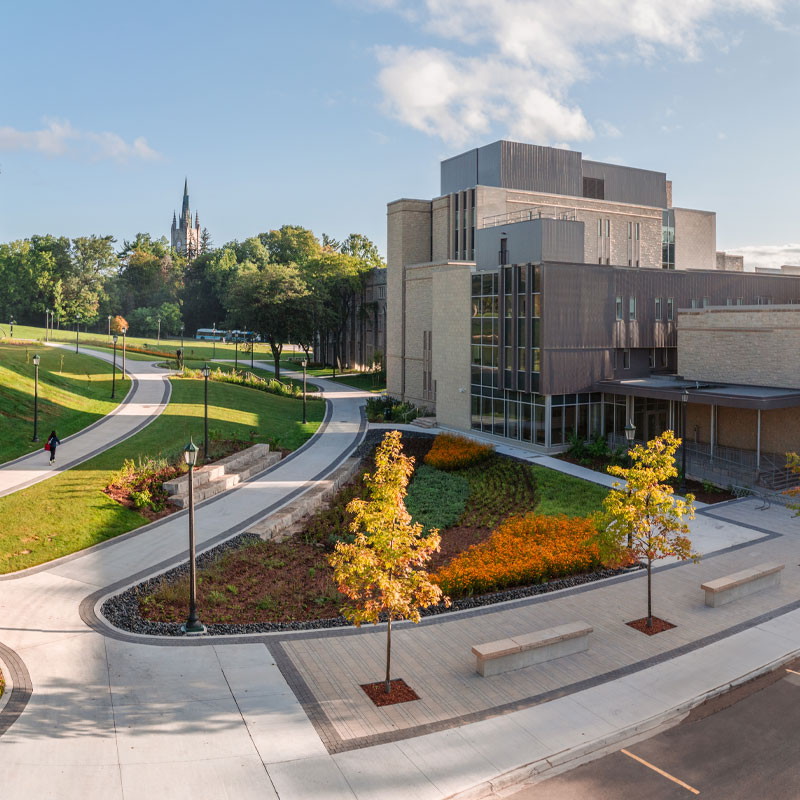 Aerial of Music Building