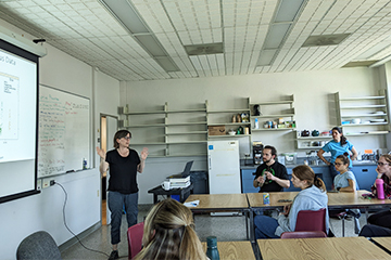 Group in a classroom session