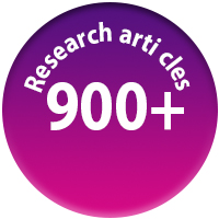 Fact: Number of research articles by center members, 900+