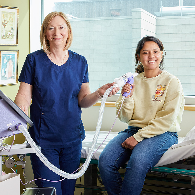 Angela Smith, a Western Award of Excellence recipient, in a clinical environment.