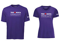strong fit purple shirt