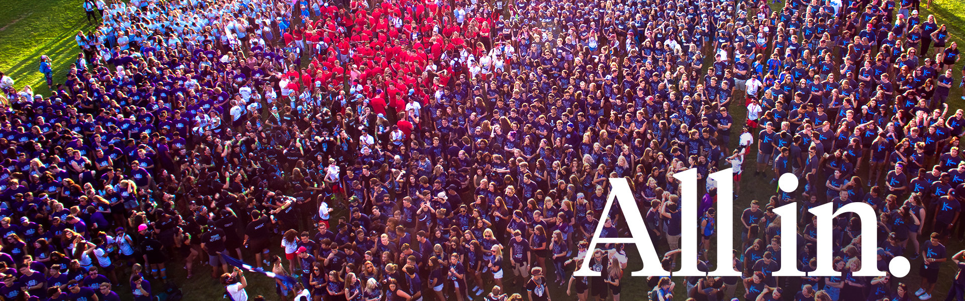 Group of students at Western for All In Campaign
