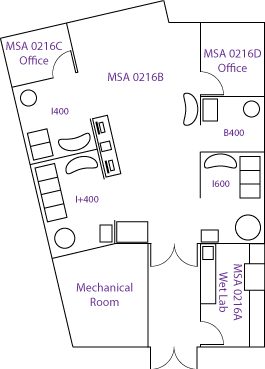 Floorplan of the NMR Facility