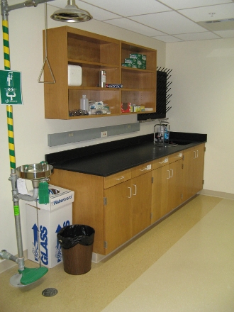 Left side of the wet lab