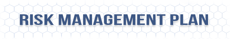 Hexagon network, text reads: Risk Management Plan