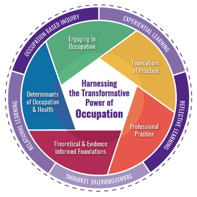 model framework ot occupational therapy occupation descriptions program course determinants health conceptual core