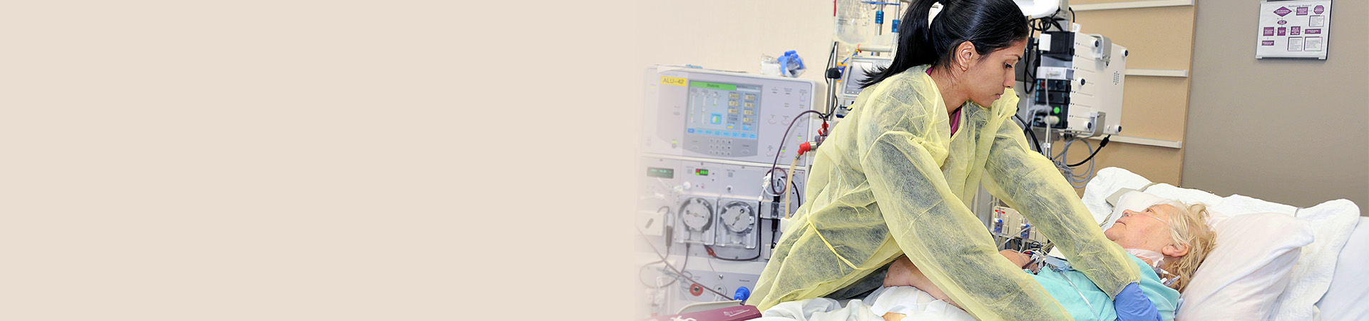 An MPT student working in their placement.