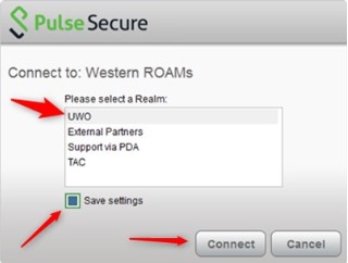 Pulse Secure Choose UWO