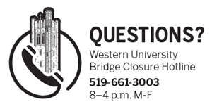 contact us about the bridge closure