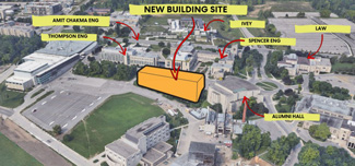 3d map of the location on campus