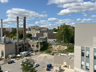 Image of the site under construction
