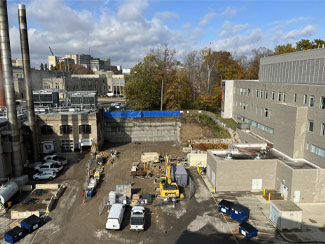 Image of the site under construction