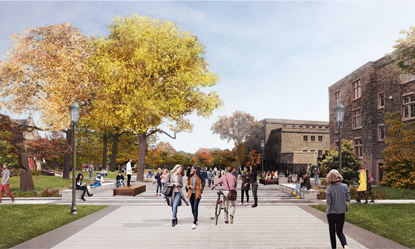 Rendering of Kent North looking south from Social Science Centre