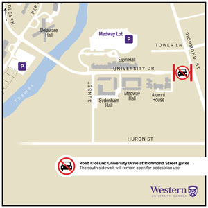 Map of service interruption