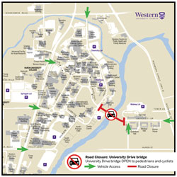thumbnail of the bridge closure rerouting diagram