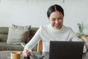 staff member working from home