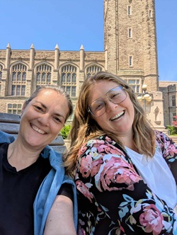 selfie of two happy participants in summer challenge