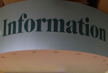 Sign Reading 'Information'