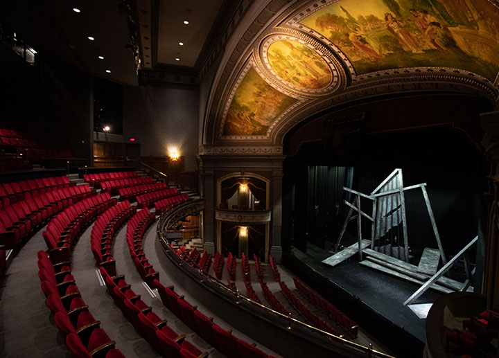 London's Grand Theater stage