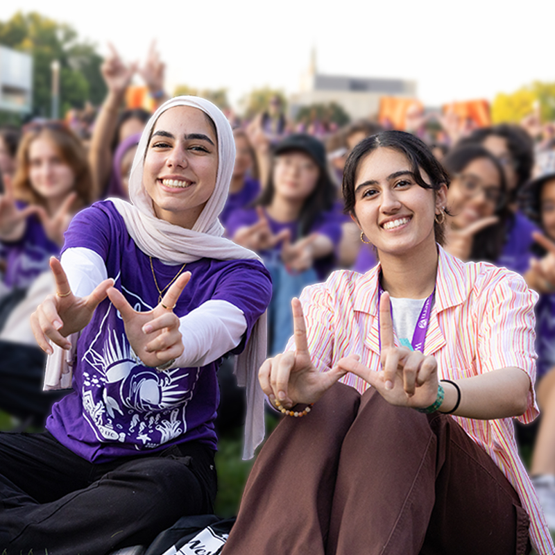 Students on campus