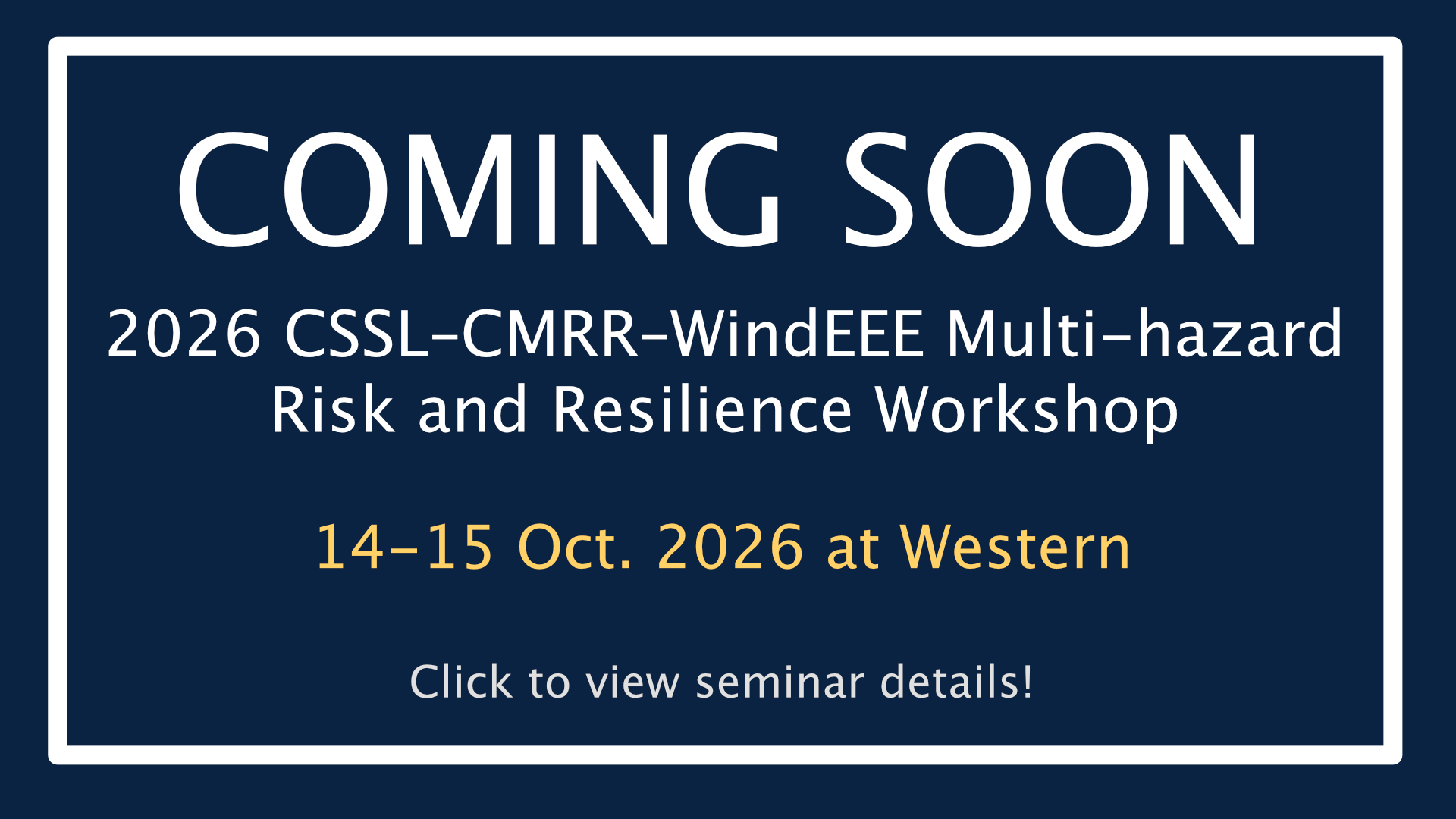 2026 CSSL-CMRR-WindEEE Workshop