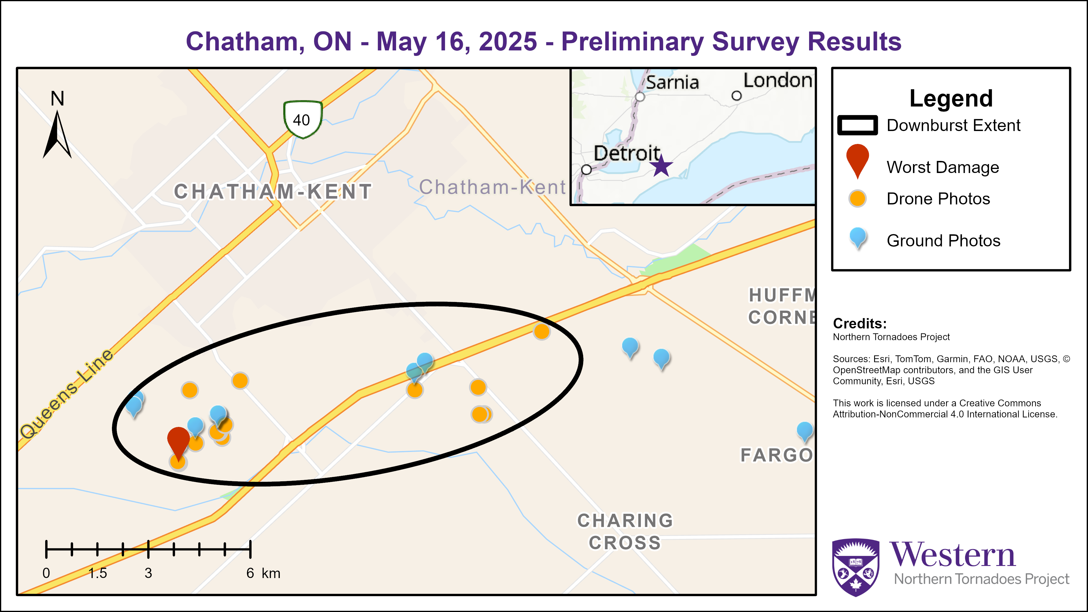 Chatham event map