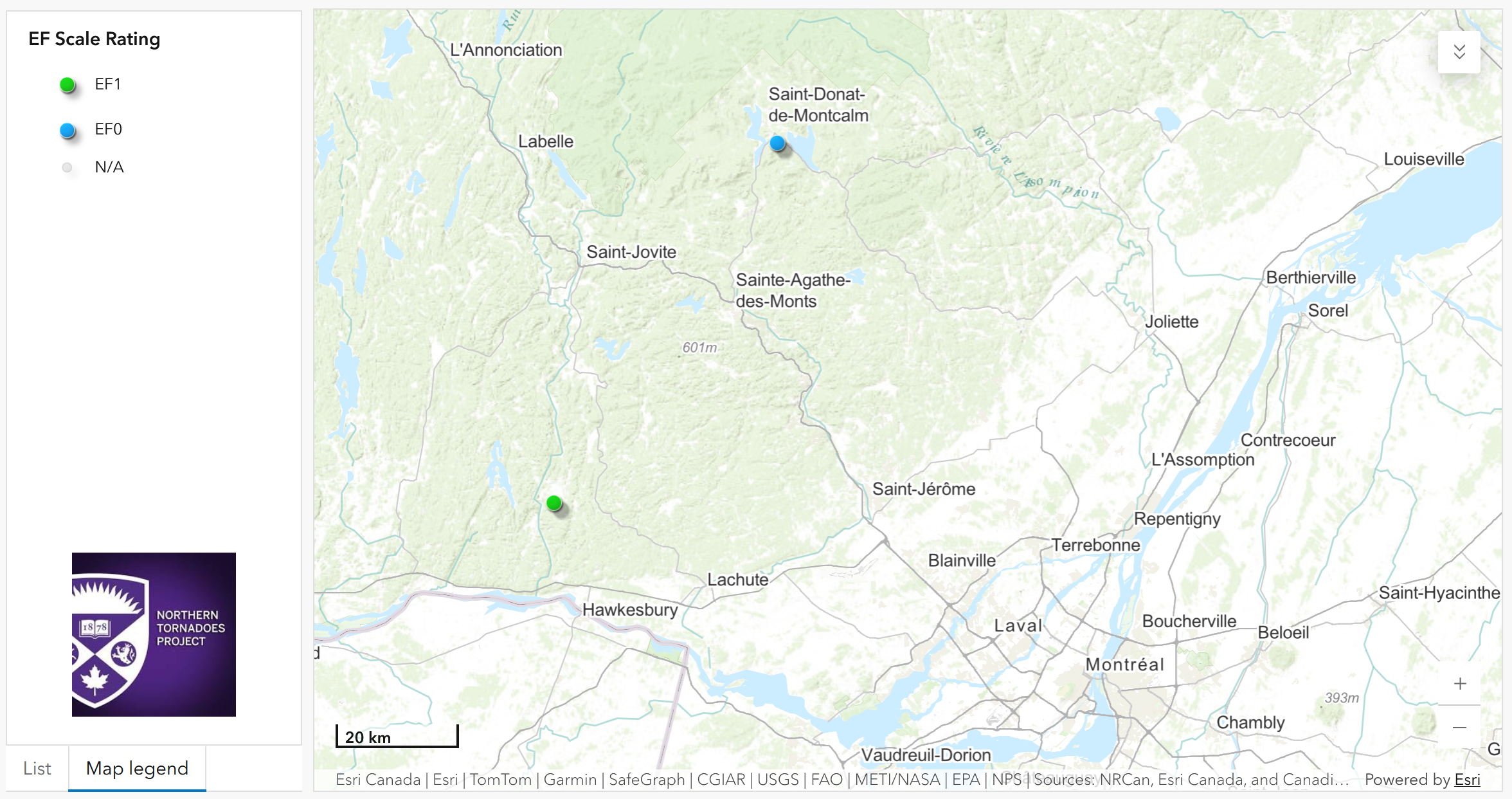 Regional map