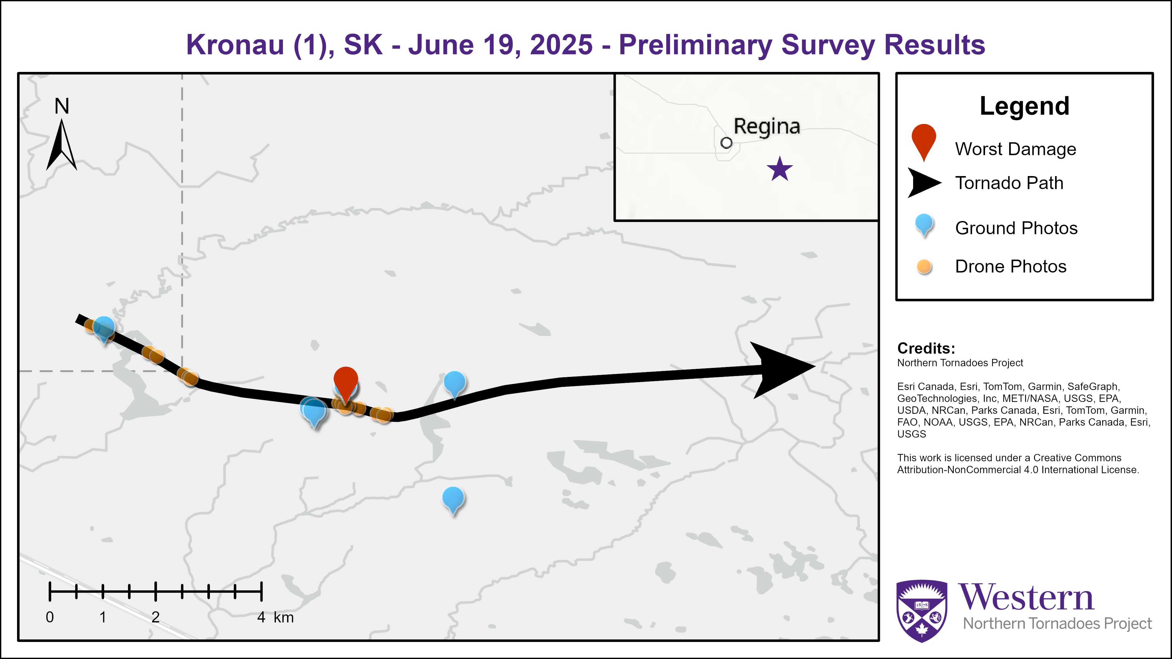 Kronau survey map