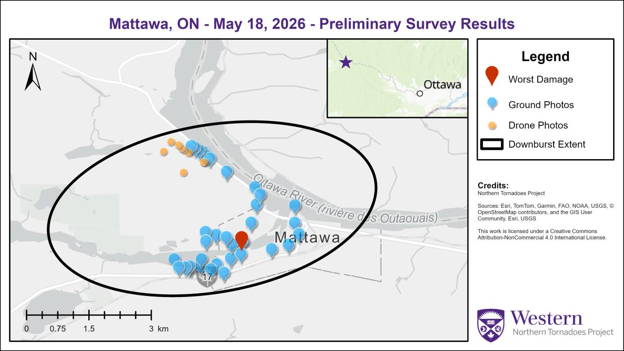 Survey summary map