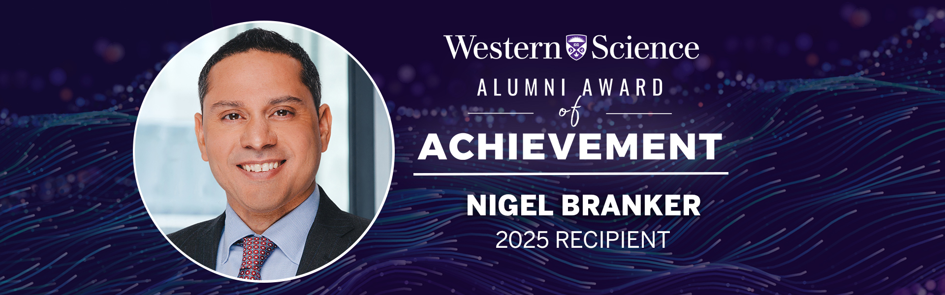Nigel Branker Western Science Alumni Award Winner