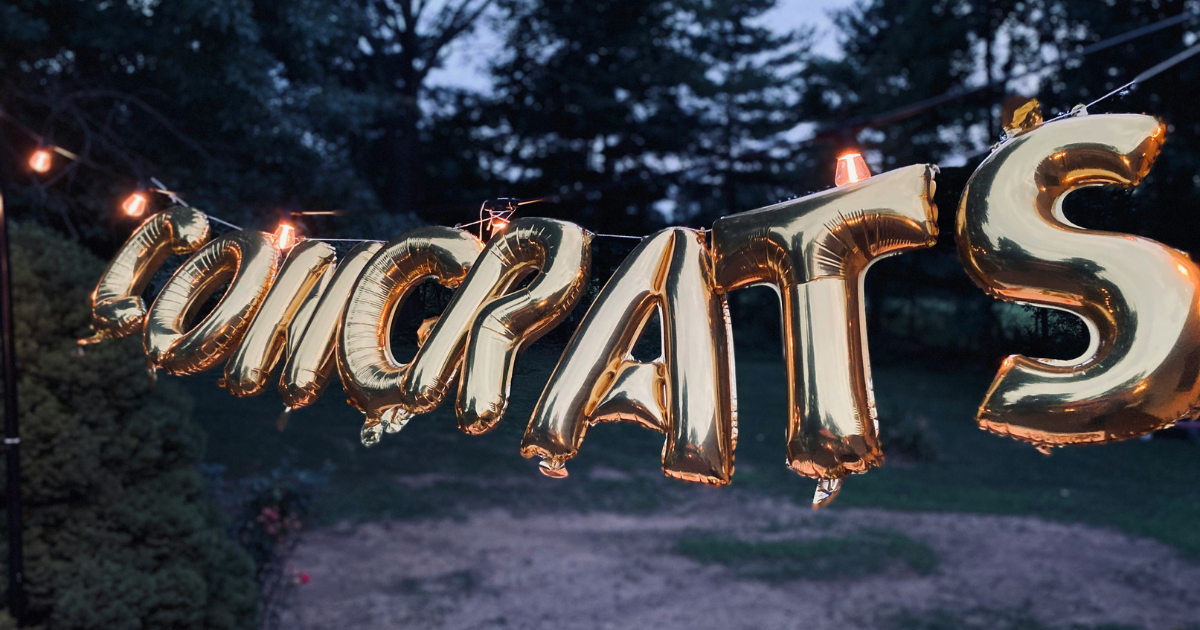 congrats balloon