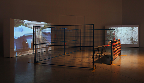 Diana Yoo, Across Boundaries - Video installation.
