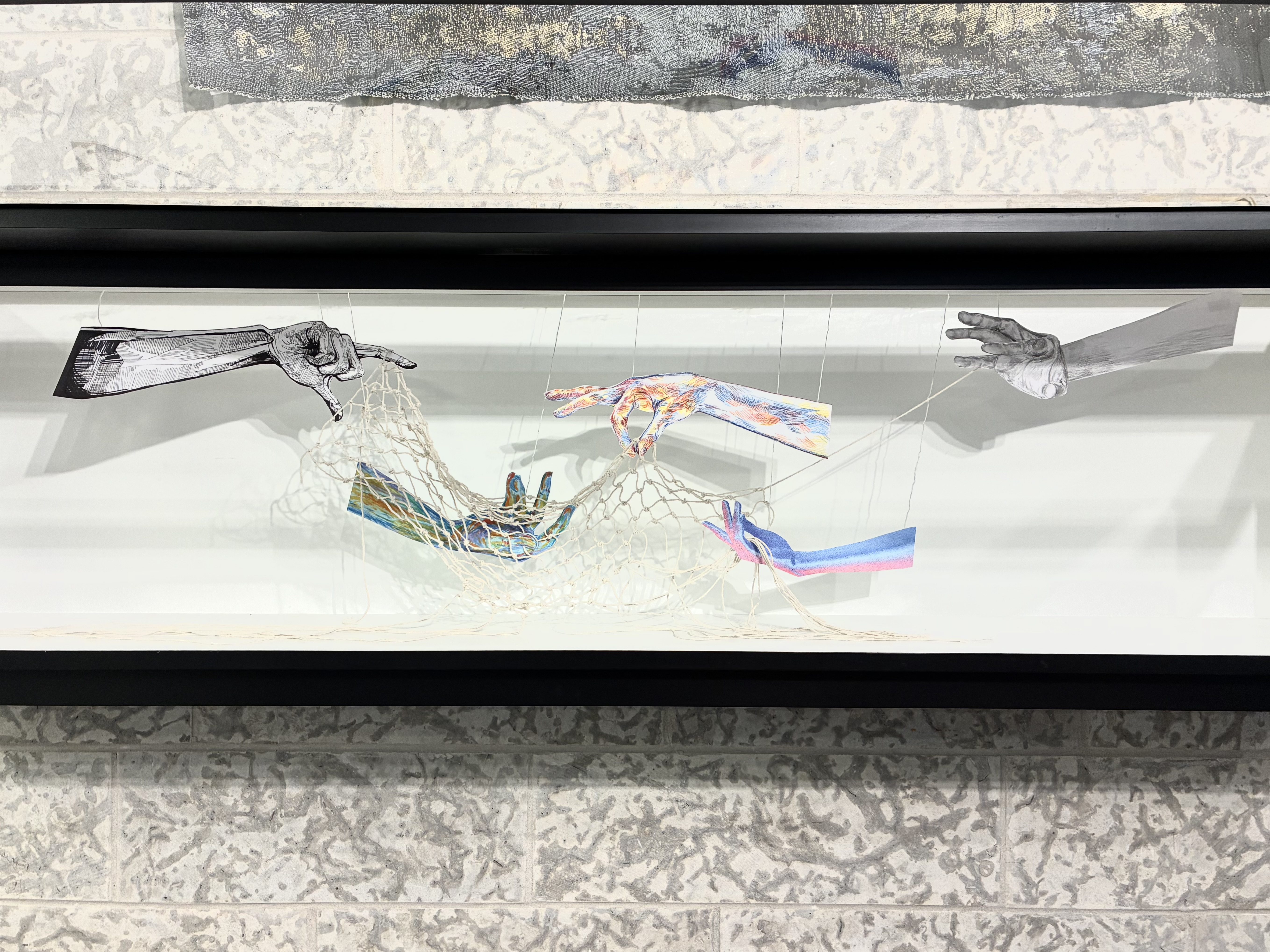 paper hands holding nets